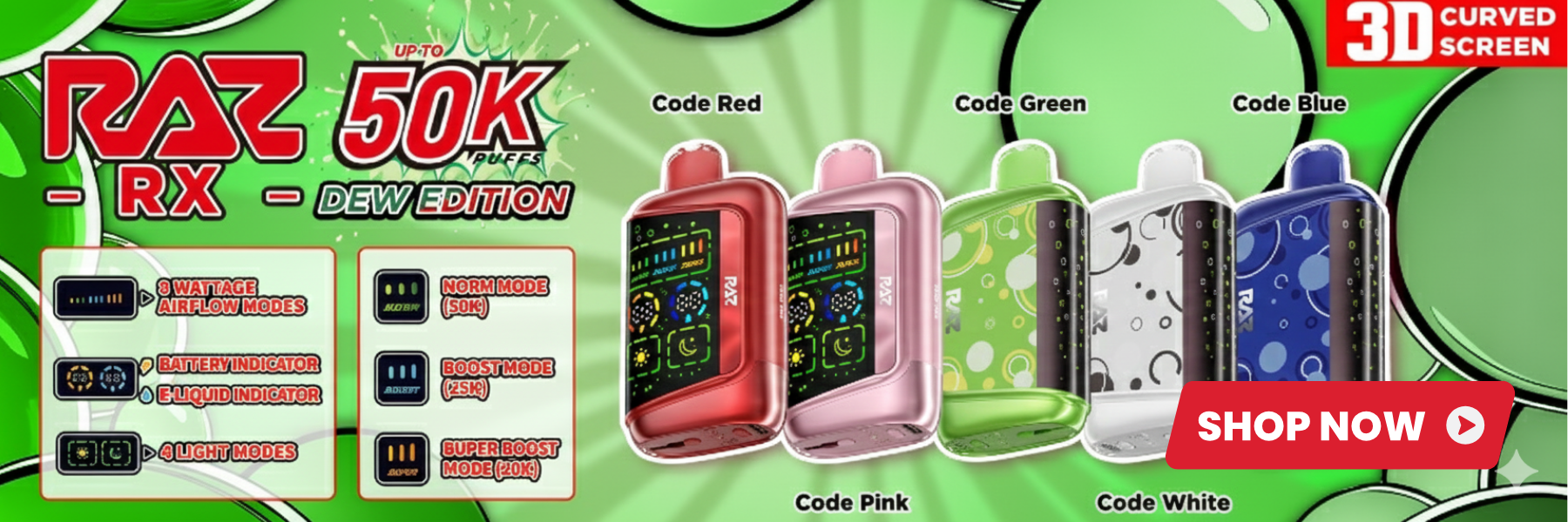 New Stock RAZ RX50K Vape