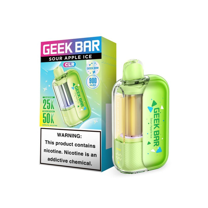 Sour Apple Ice Geek Bar CLR 50K Vape