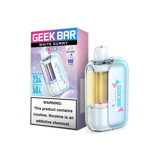 White Gummy Geek Bar CLR 50K Vape