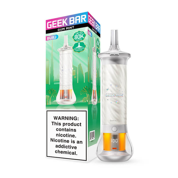 Geek Bar Burj 80K Disposable Hookah Vape - Gum Mint