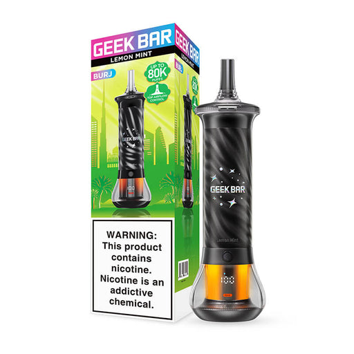 Geek Bar Burj 80K Disposable Hookah Vape - Lemon Mint