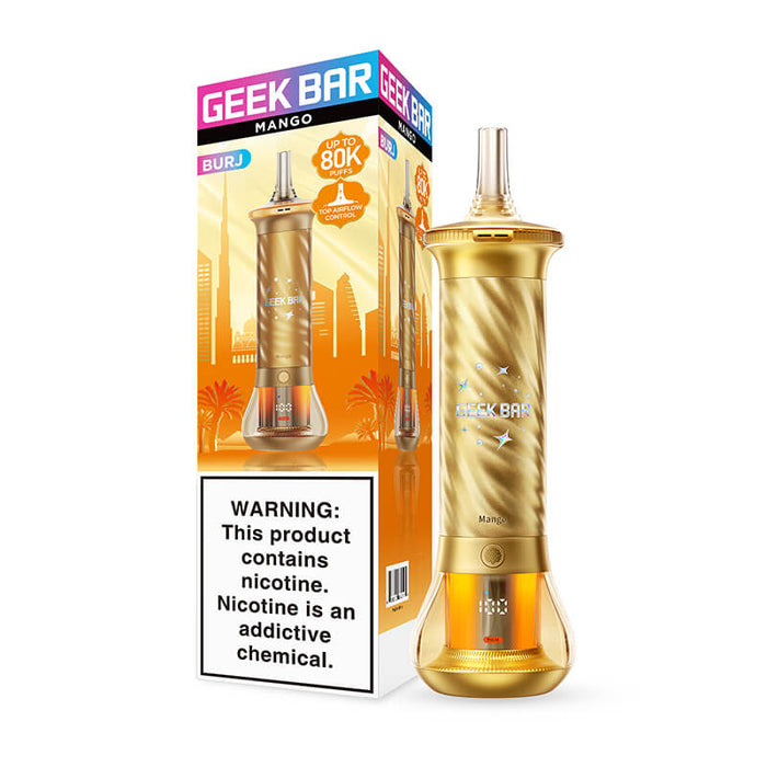 Geek Bar Burj 80K Disposable Hookah Vape - Mango
