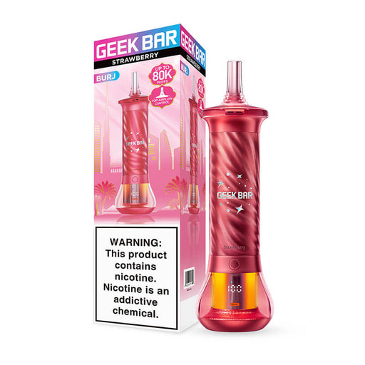 Geek Bar Burj 80K Disposable Hookah Vape - Strawberry