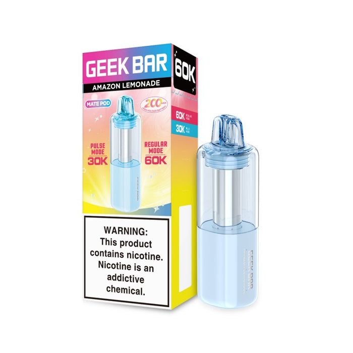 Geek Bar Mate 60000 Disposable Vape Pod - Amazon Lemonade