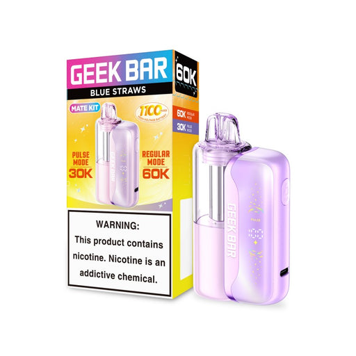 Geek Bar Mate 60000 Vape Kit - Blue Straws