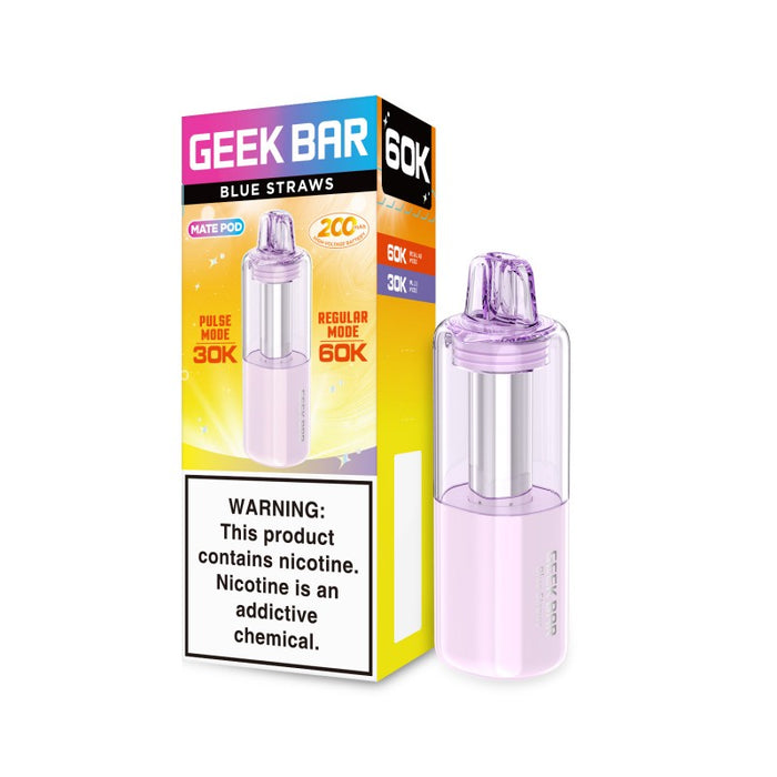 Geek Bar Mate 60000 Disposable Vape Pod - Blue Straws