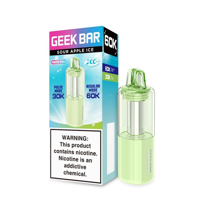 Geek Bar Mate 60000 Disposable Vape Pod - Sour Apple Ice