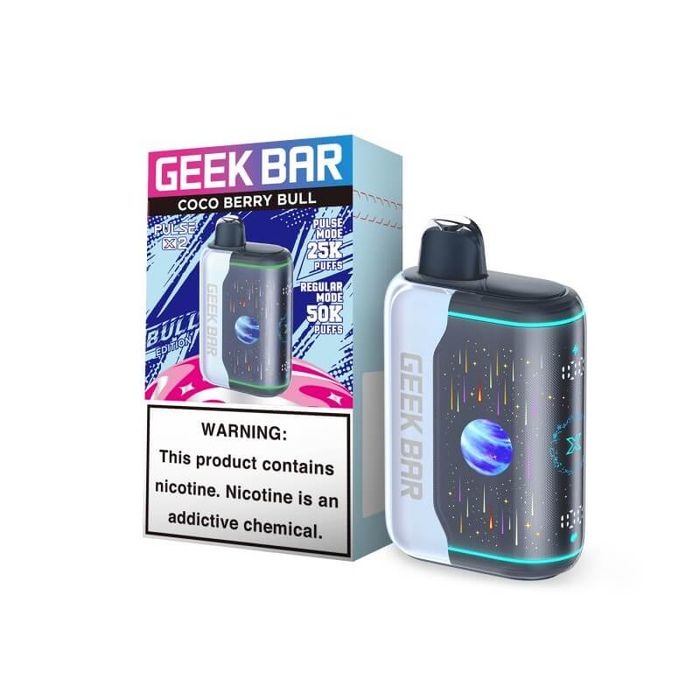 Geek Bar Pulse X 2 Disposable Vape - Coco Berry Bull