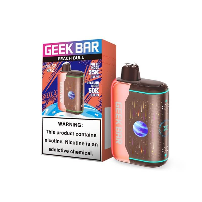Geek Bar Pulse X 2 Disposable Vape - Peach Bull
