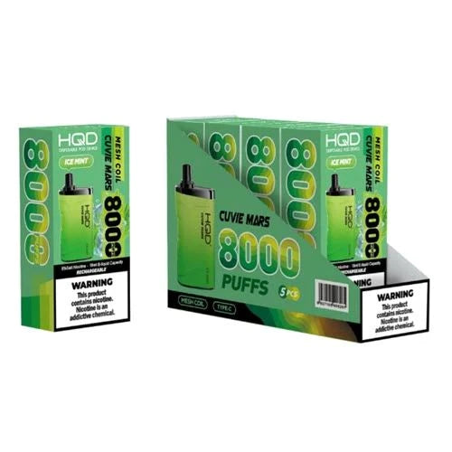 HQD Vape Cuvie Mars 8000 Puffs Disposable Vape 5% Nicotine