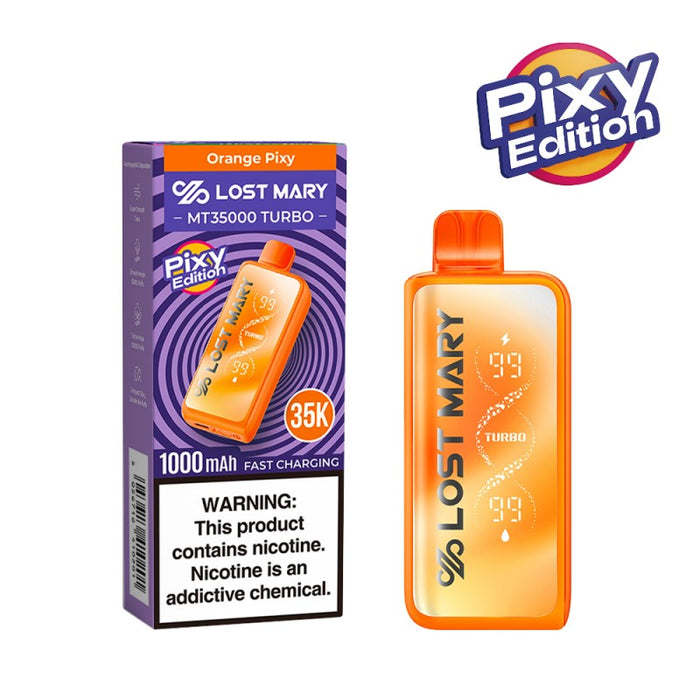 Orange Pixy Lost Mary MT35000 Turbo Vape