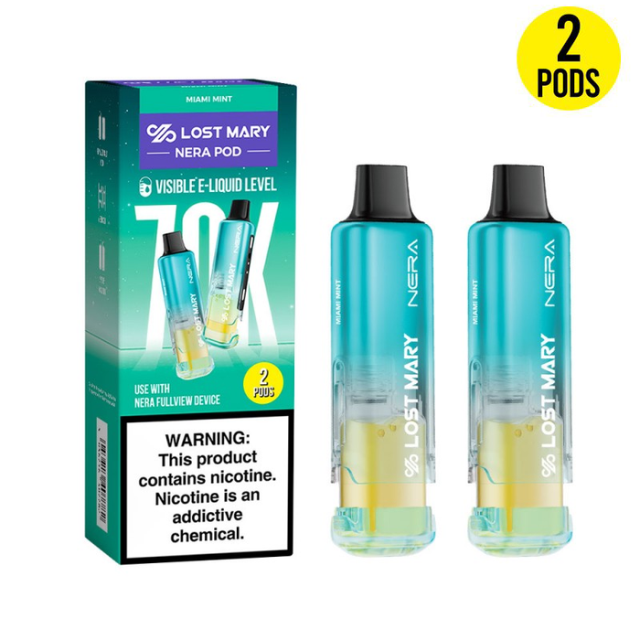 Lost Mary Nera Fullview 70K Pod - Miami Mint