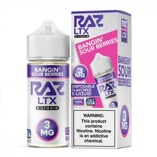 RAZ E-Liquid Nic 100ml - Bangin' Sour Berries
