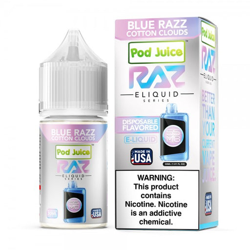 RAZ Salt E-Liquid Nic (30ml) Blue Razz Cotton Clouds
