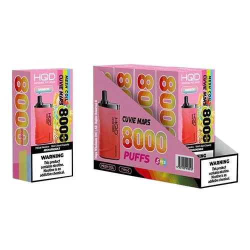 HQD Vape Cuvie Mars 8000 Puffs Disposable Vape 5% Nicotine