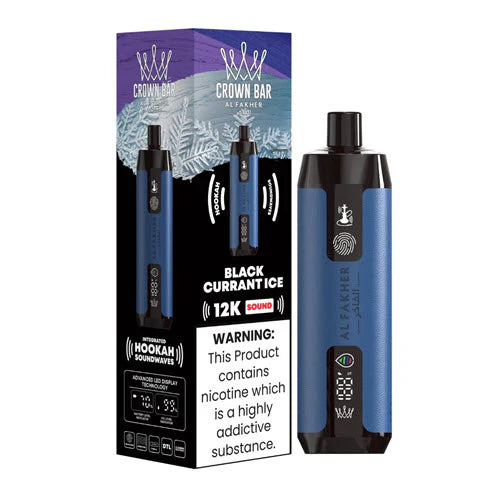 Blackcurrant Ice Al Fakher Crown Bar 12000 Disposable Vape