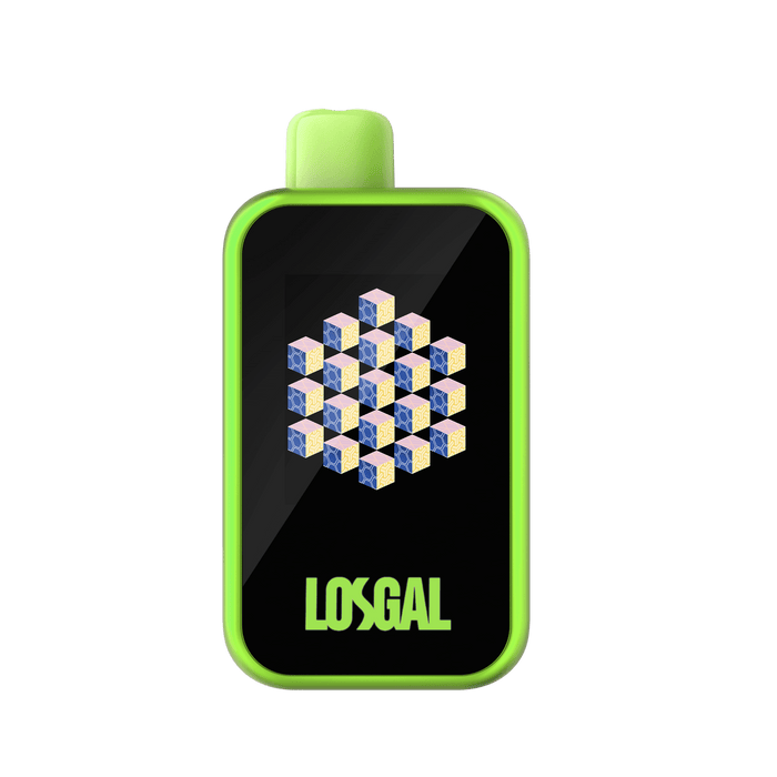 losgal mc25000 sour apple ice vape geometric edition