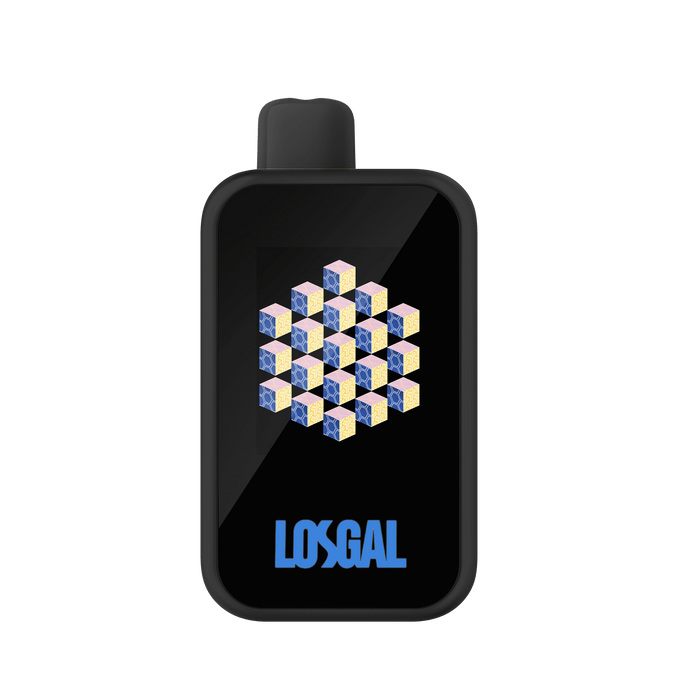 losgal mc25000 sour blackberry blueberry vape geometric edition