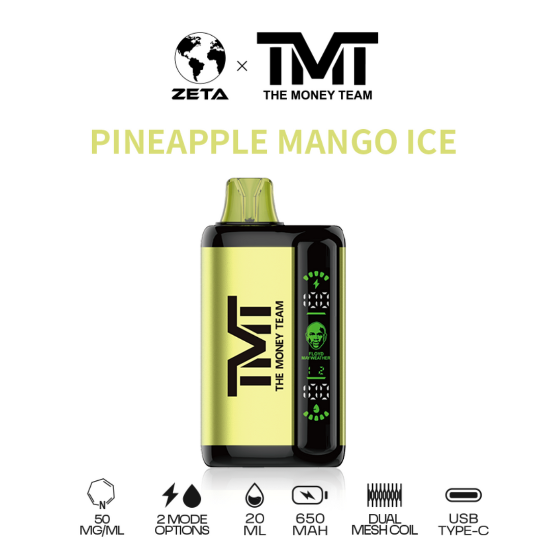 TMT Floyd Mayweather Disposable Vape 15000 Puffs Smooth Vapor Leak-Proof Design Rechargeable Wholesale - VAPE HK | WHOLESALE